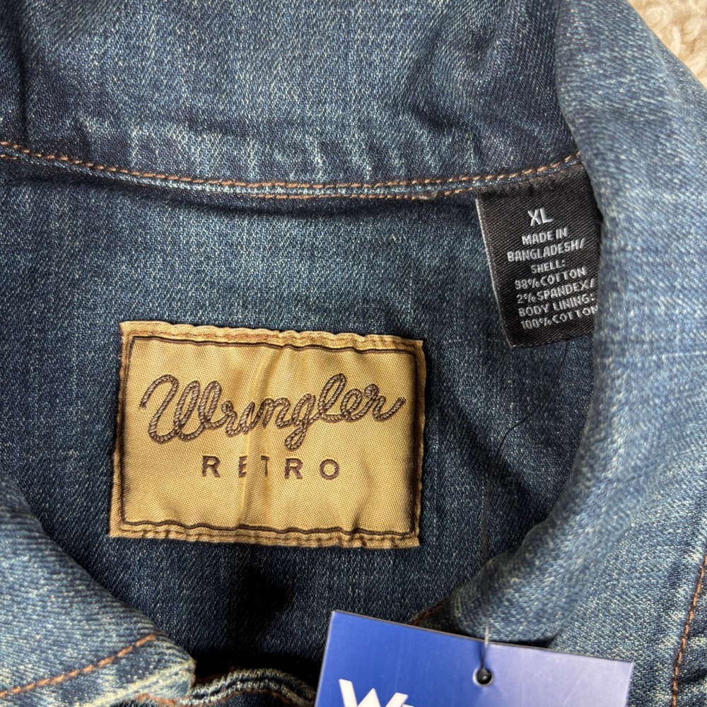 NWT Colosseum‎ x Wrangler Retro Men's Tennessee Volunteers Denim Jacket - Picture 3 of 9